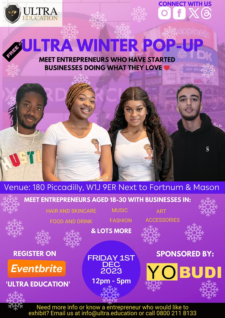 Read more about the article Winter Pop-Up for Entrepreneurs aged 18-30